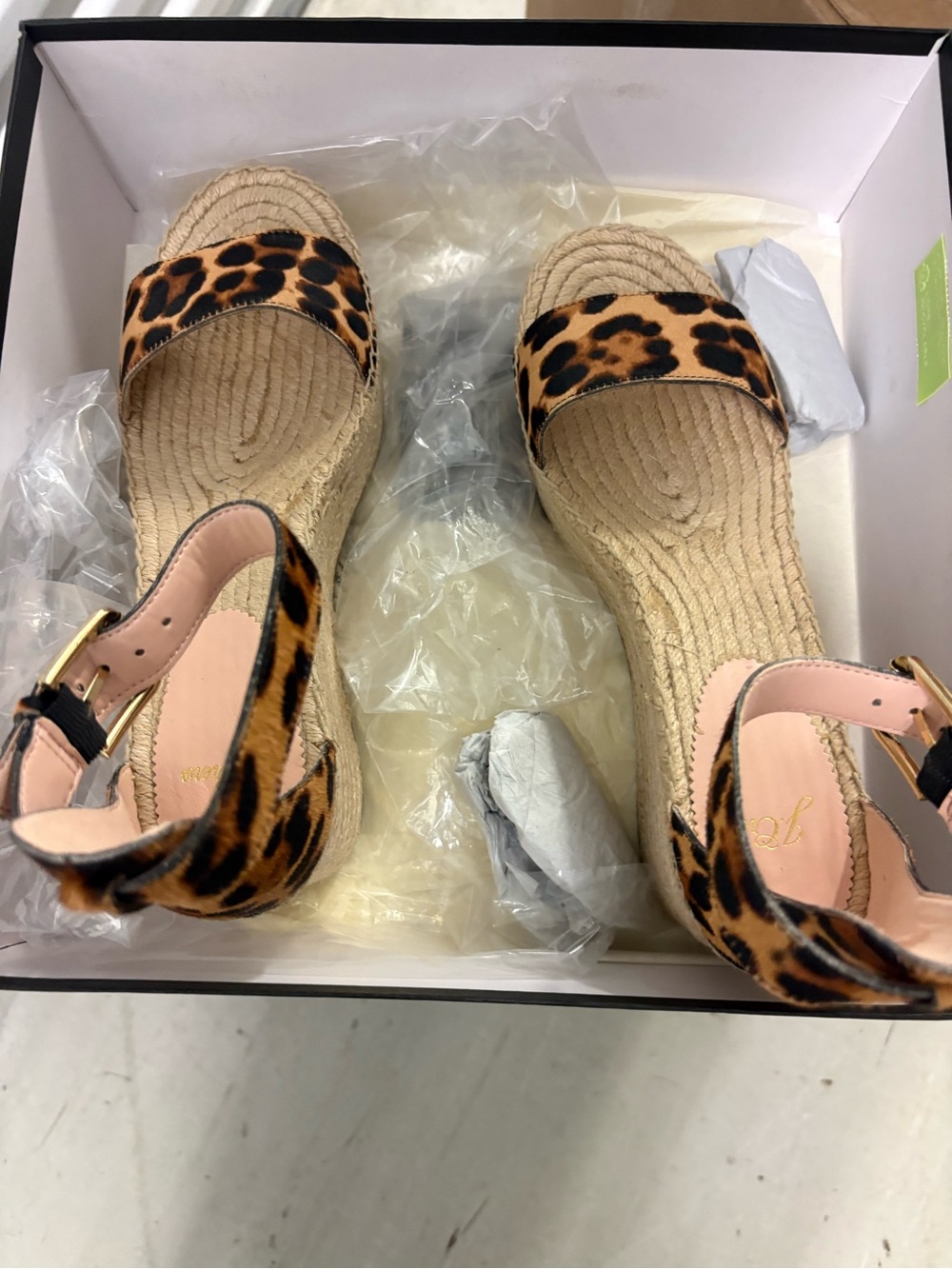 J. Crew Espadrille Sandals in Calf Hair. Size 9.5. New.